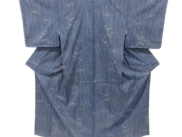 未使用品　抽象模様織り出し本場泥大島紬着物(5マルキ)